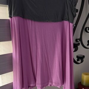 Blow out Sale La Vie En Rose Black and Purple Skirt